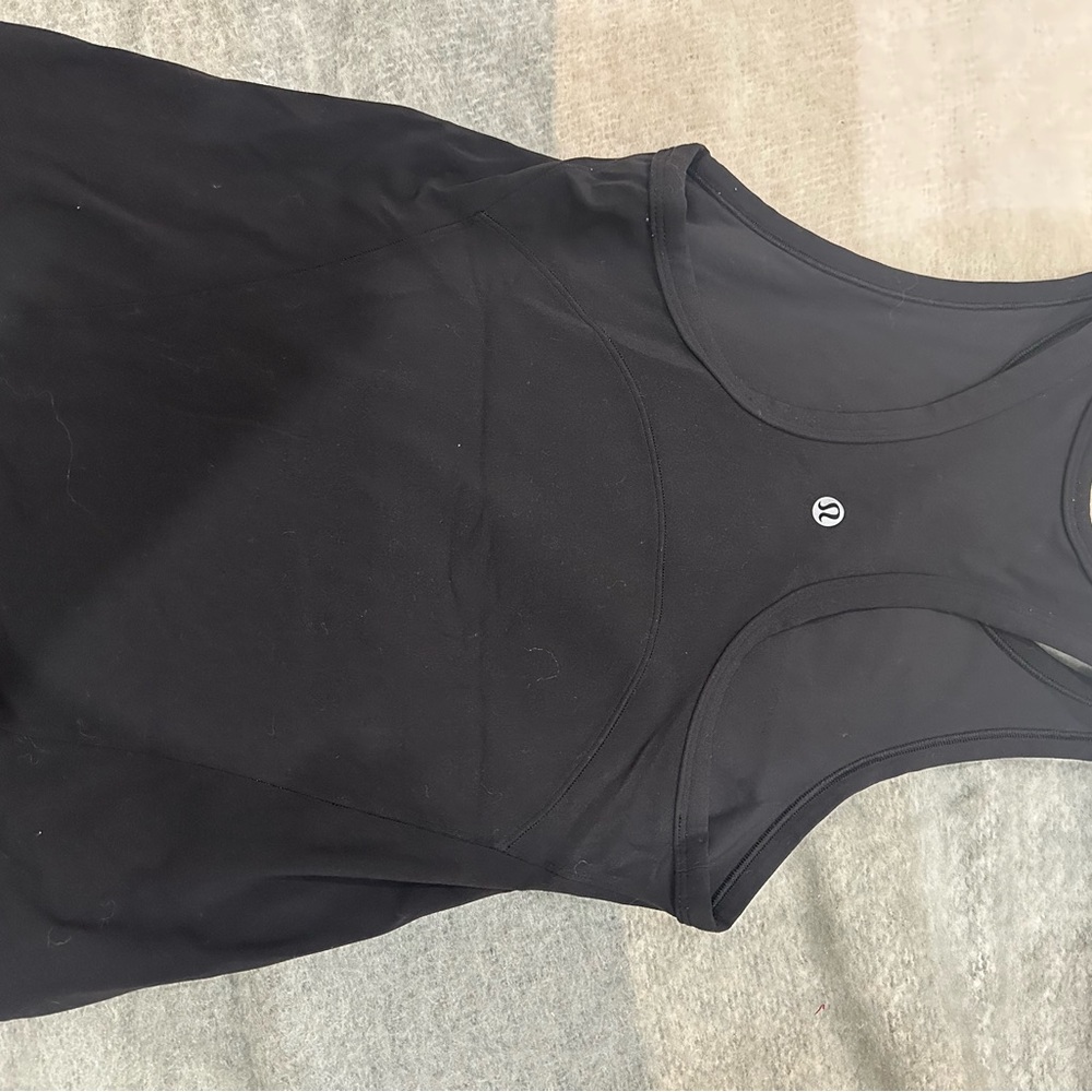 lululemon athletica Women's Black Tank Top align waist length